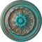 Ekena Millwork Chester Ceiling Medallion (Fits Canopies up to 2 1/4"), 15 3/4"OD x 1 7/8"P, Copper Green Patina CM15CHCGS - alternate 1
